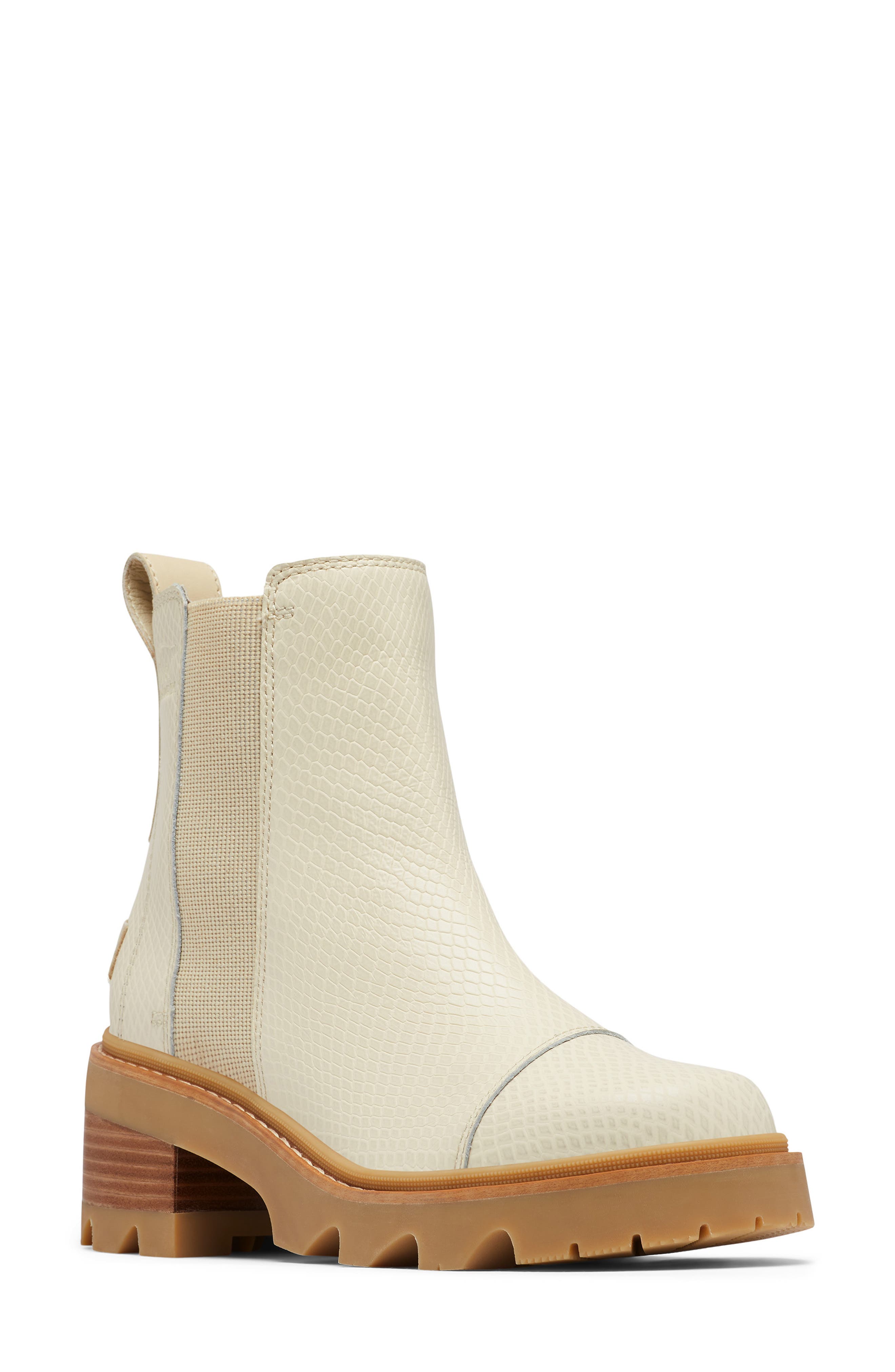 Joan Now Waterproof Chelsea Boot, Main, color, BLEACHED CERAMIC/ GUM 16