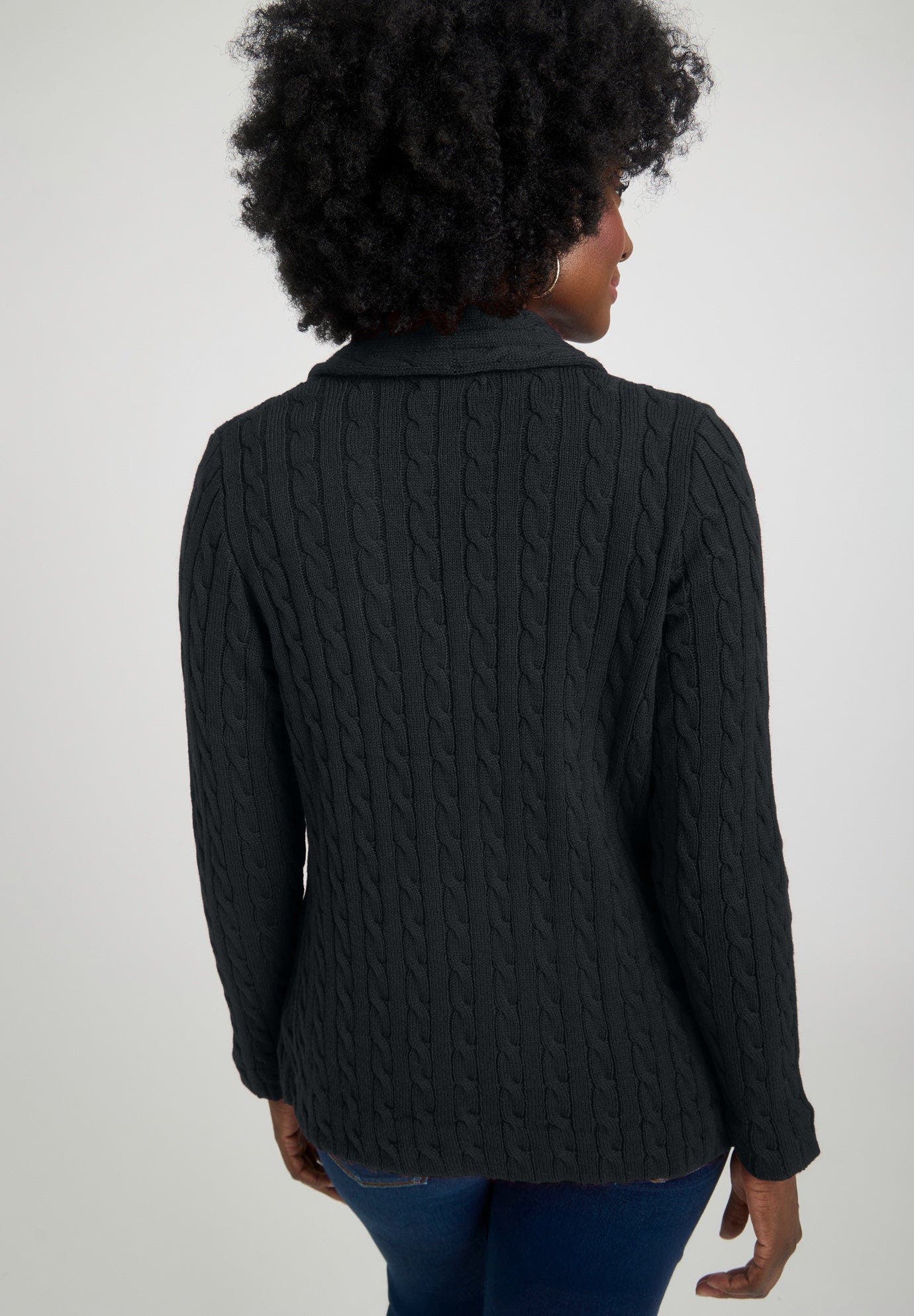 Cable Blazer Sweater - image 2