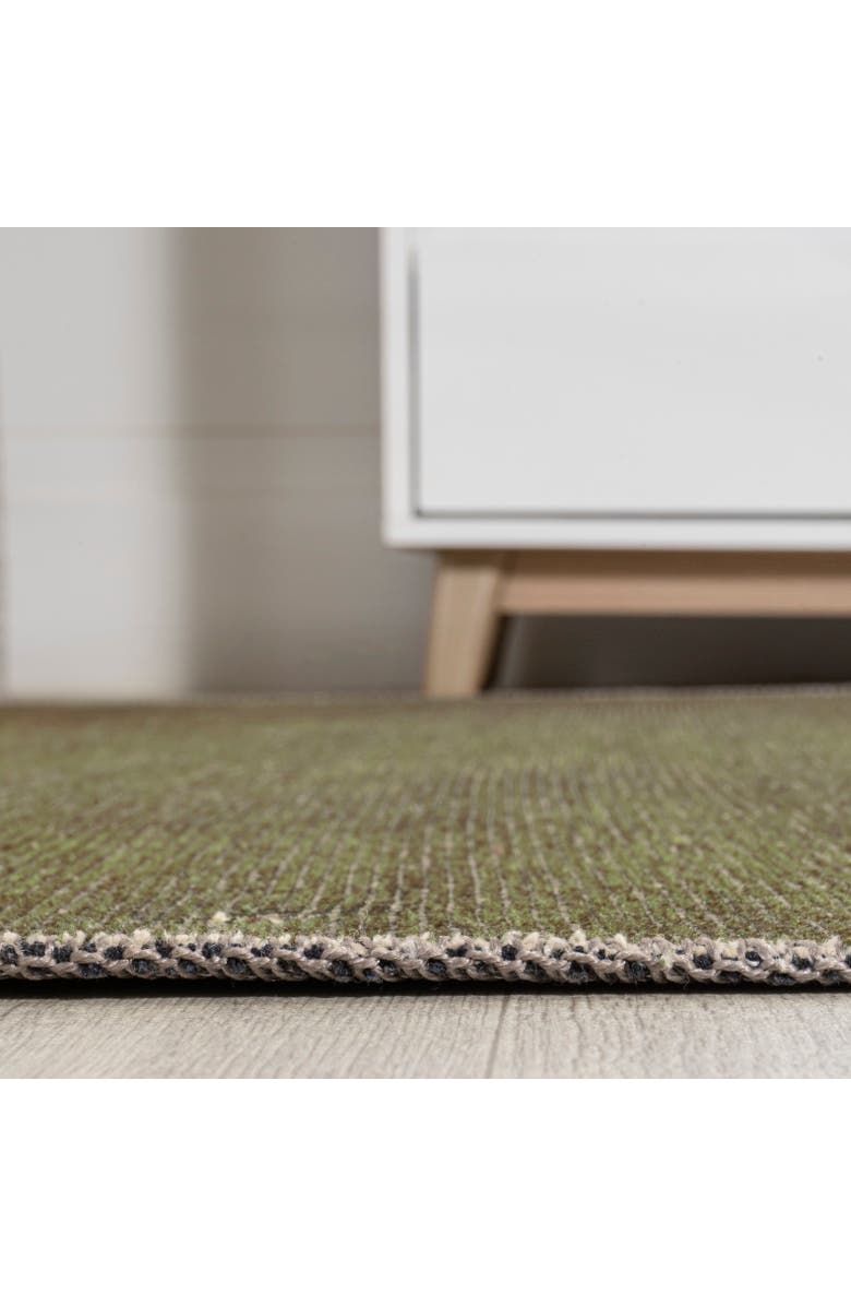 JONATHAN Y Cirkel Minimalist Geometric Dot Machine-Washable Area Rug, Alternate, color, Green/Cream