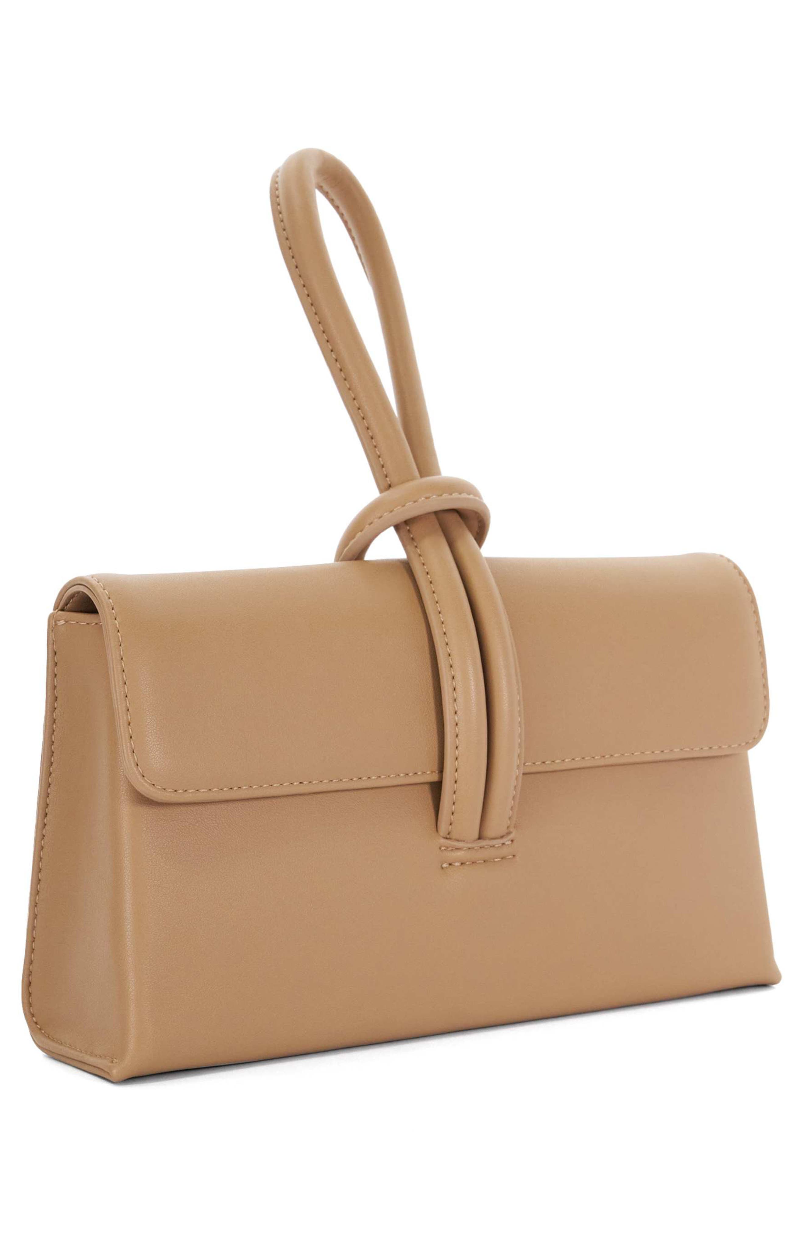 Dune London Brynie Faux Leather Wristlet, Alternate, color, 