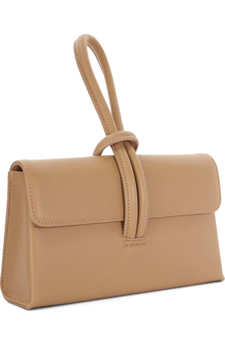 Dune London Brynie Faux Leather Wristlet, Alternate, color,