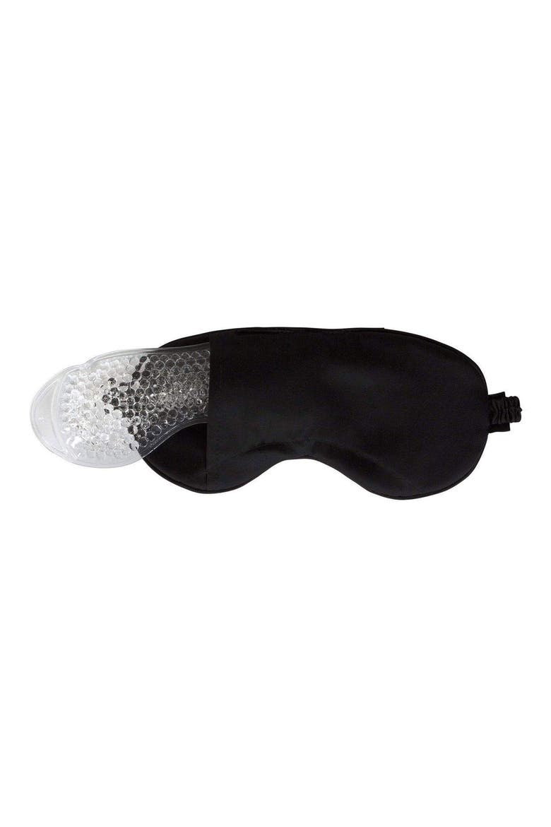 Trisilk™ Eye Mask with Cooling Gel, Alternate, color, MIDNIGHT BLACK