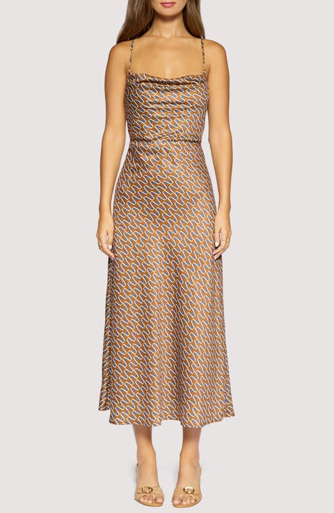 Nights In Capri Low Back Midi Dress