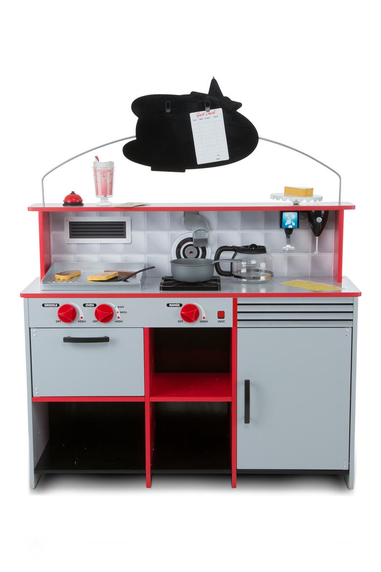 Star Double Sided Diner & 41-Piece Restaurant Playset, Main, color, MULTI