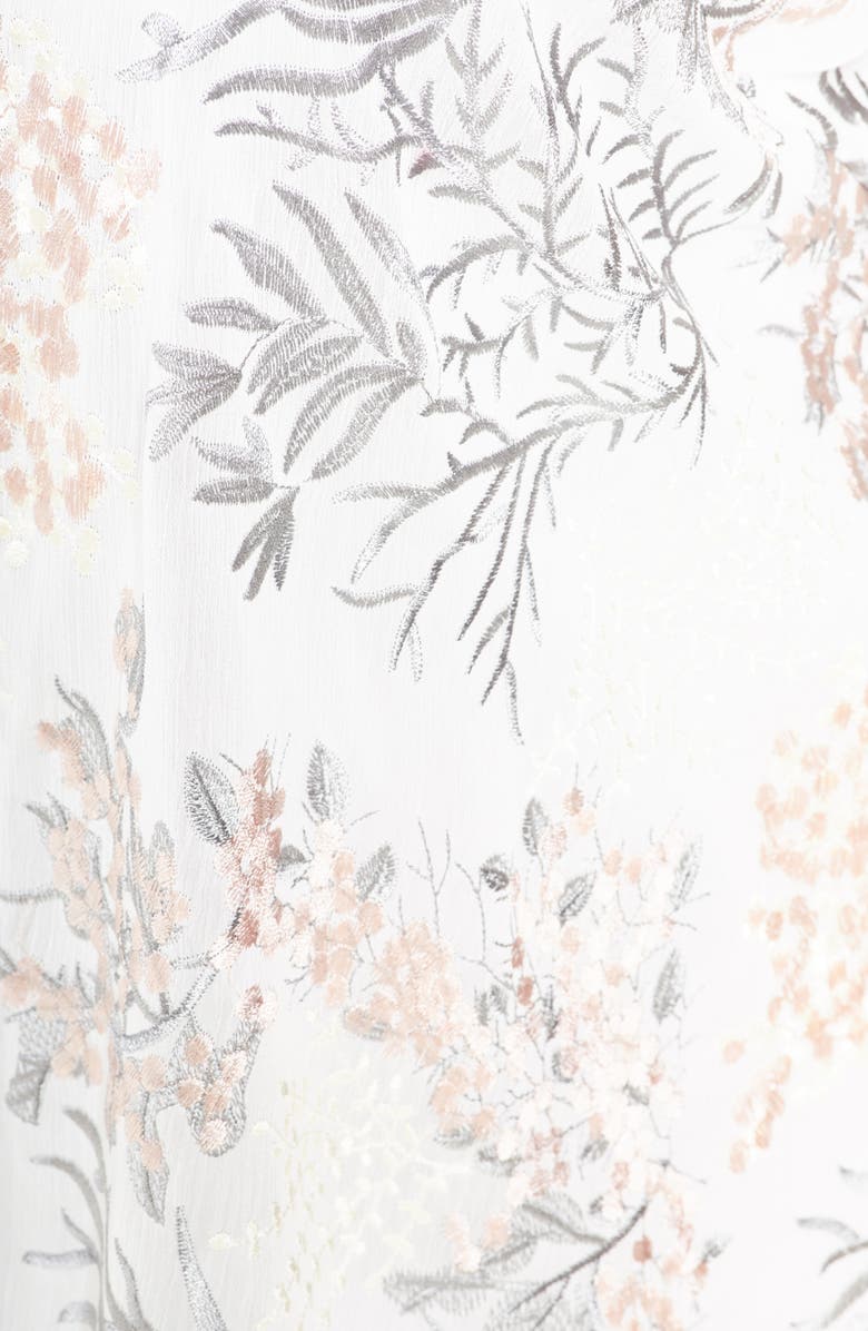 Ming Wang Floral Embroidered Jacket, Alternate, color, 