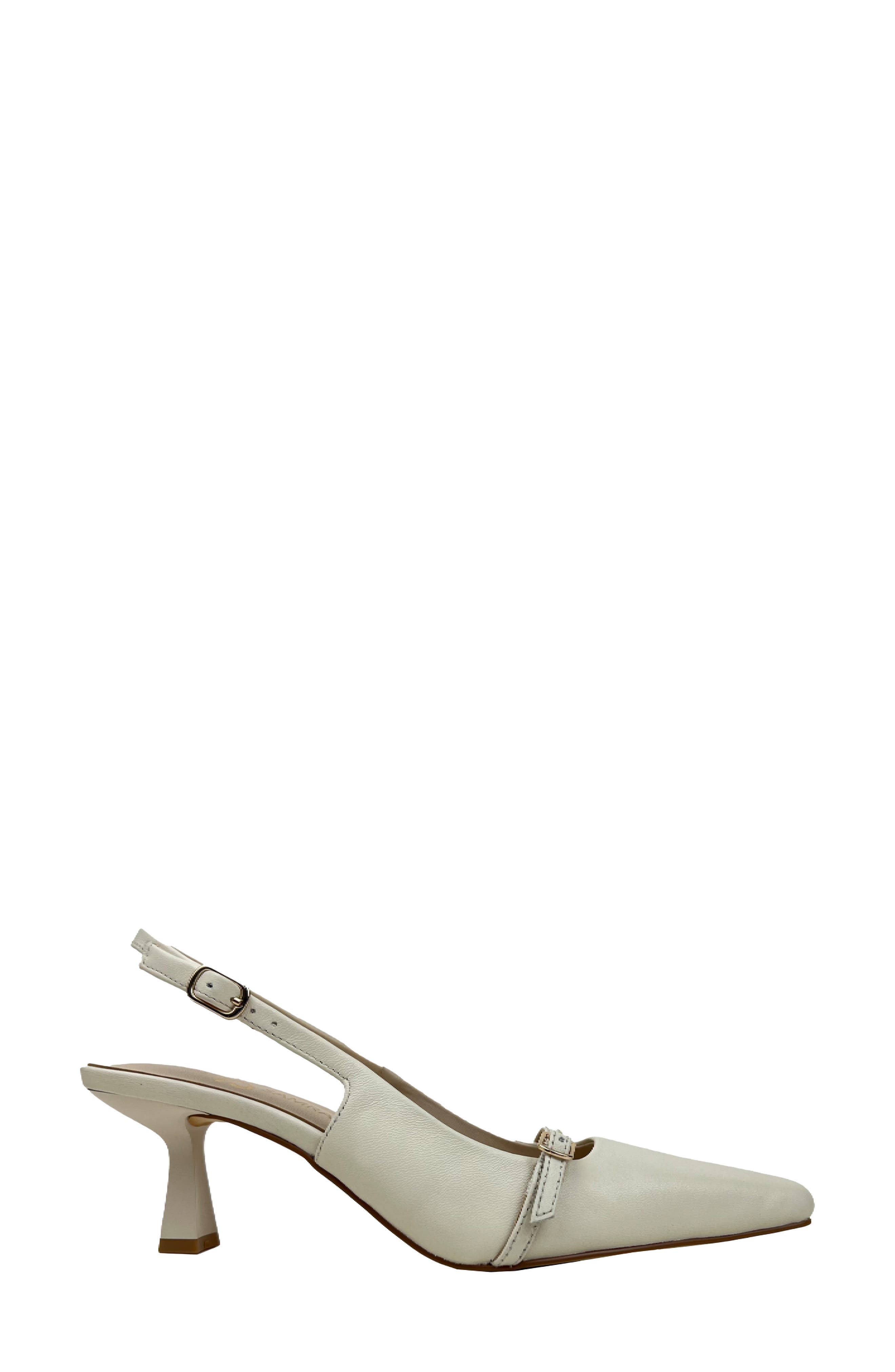 Yosi Samra Kate Slingback Pump, Alternate, color, Bone