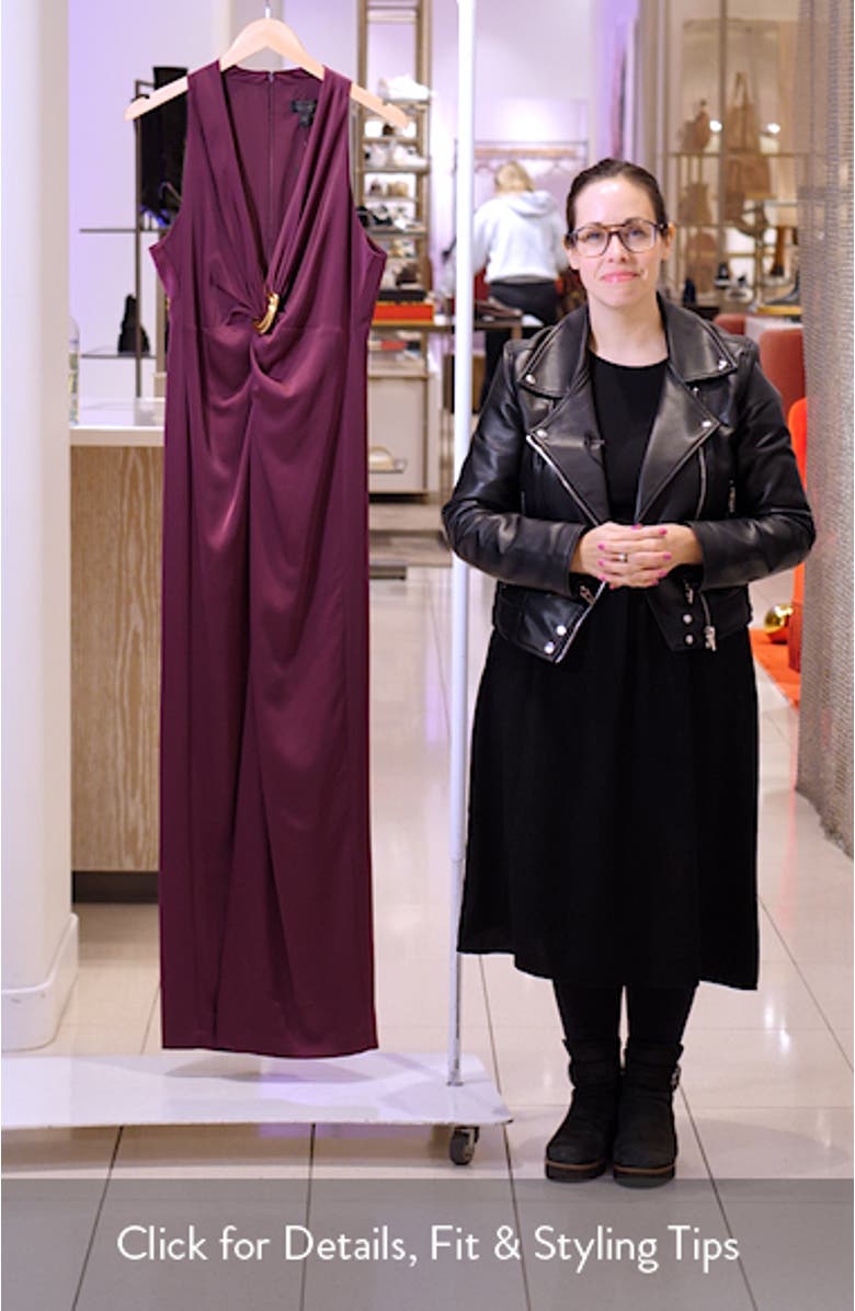 Twisted Sleeveless Gown, sales video thumbnail