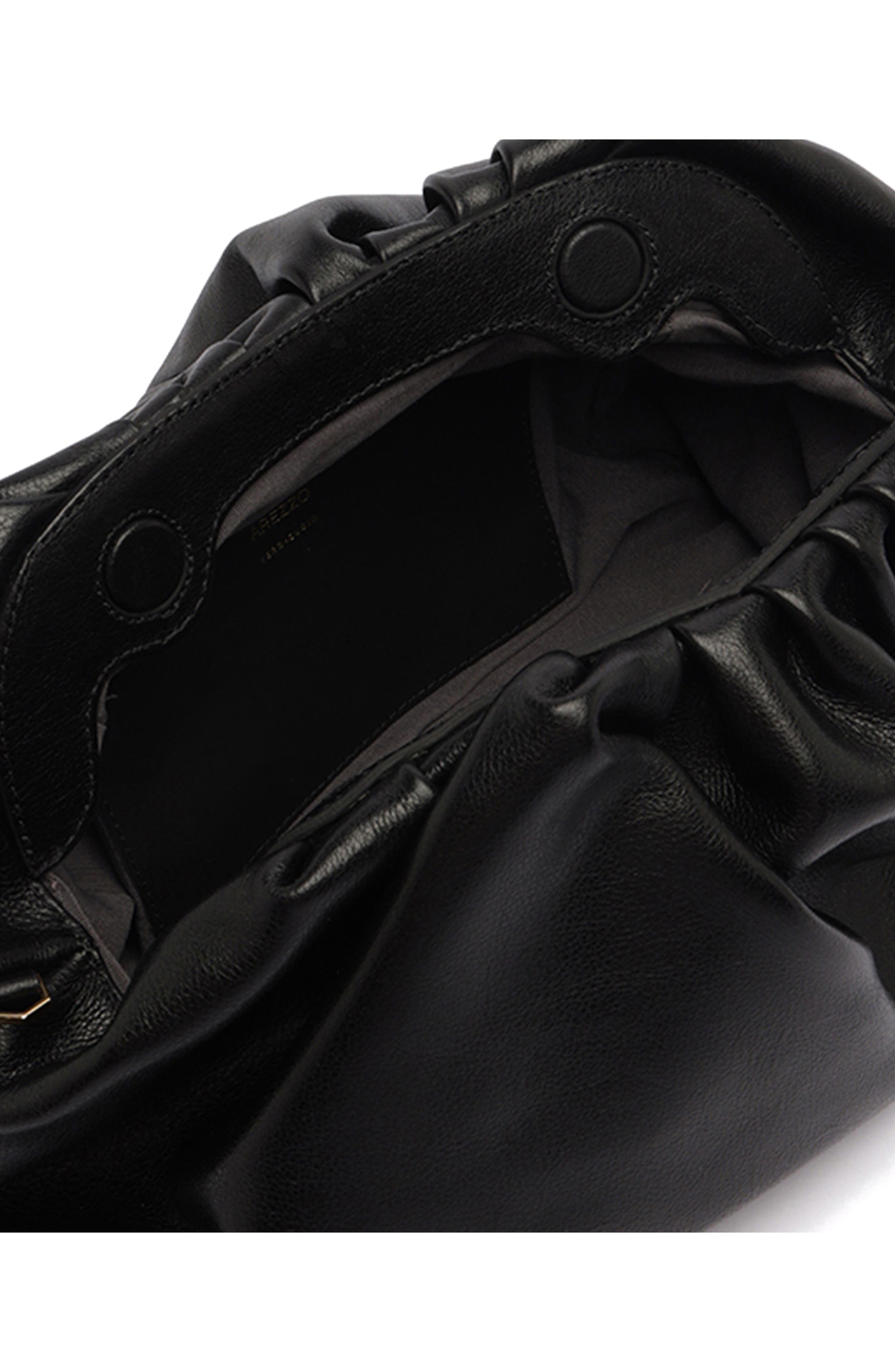 Arezzo Elizabeth Small Leather Clutch, Alternate, color, 