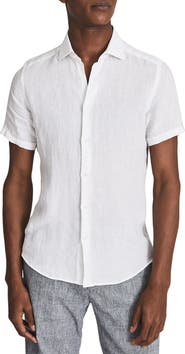 Reiss Caprice Leaf Appliqué Snap-Up Western Shirt