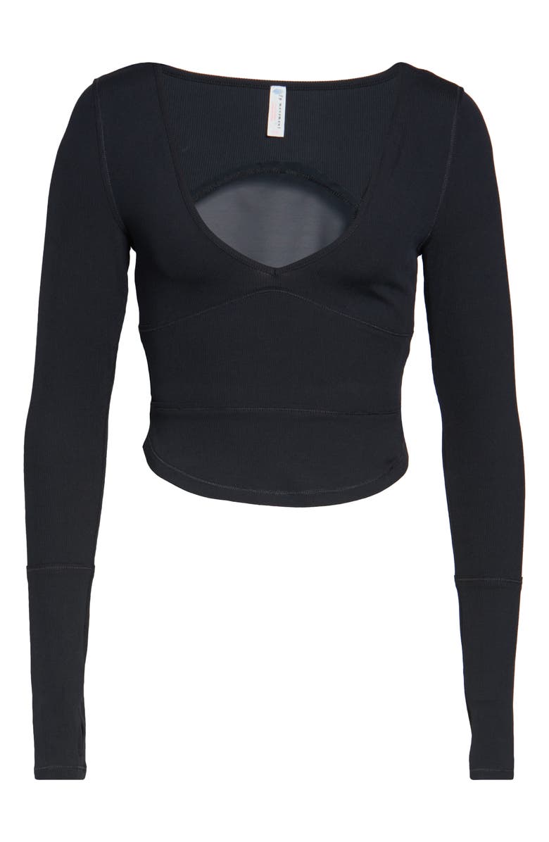 FP Movement by Free People Free People FP Movement Bow Down Long Sleeve Crop Top, Alternate, color,