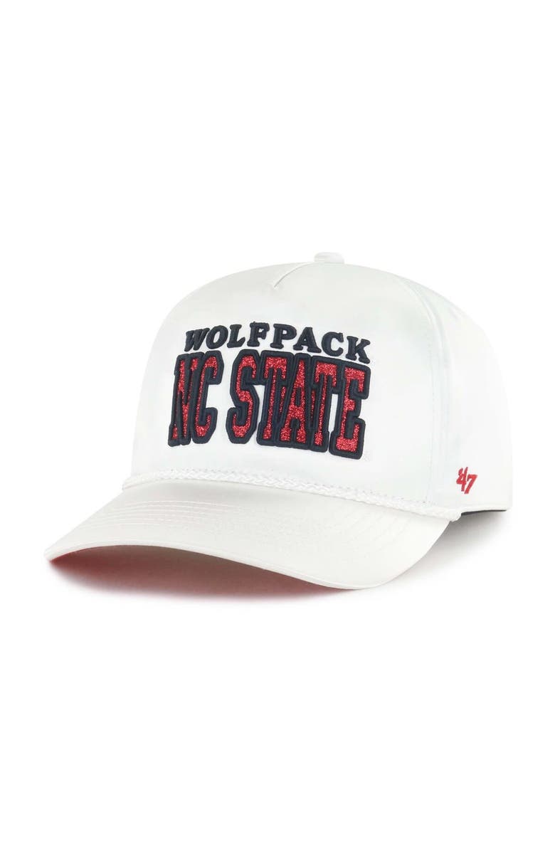 '47 Women's '47 White NC State Wolfpack Outspoken Hitch Adjustable Hat, Alternate, color, White