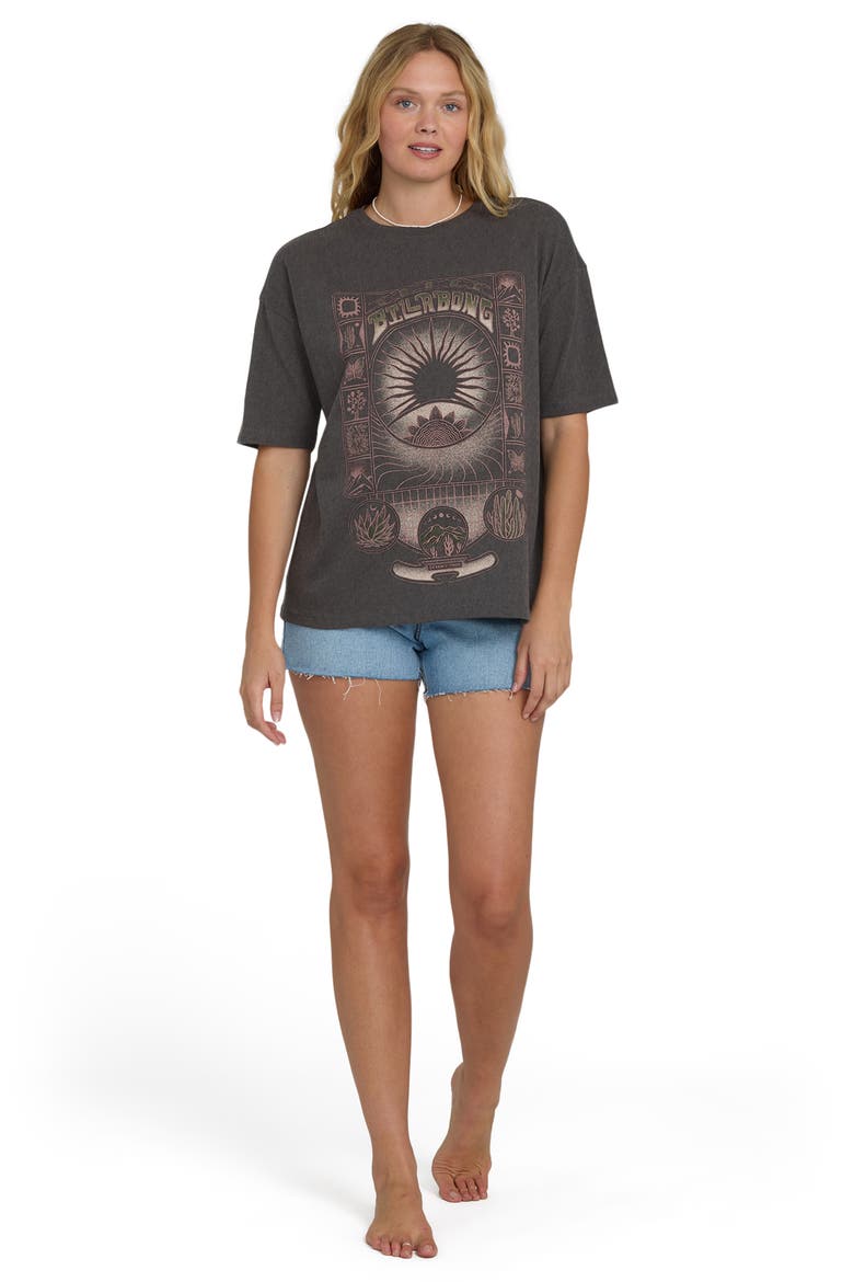 Natural Collection Oversize Graphic T-Shirt, Alternate, color, OFF BLACK