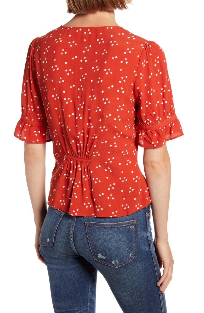 Madewell Polka Dot Daylight Top, Alternate, color,