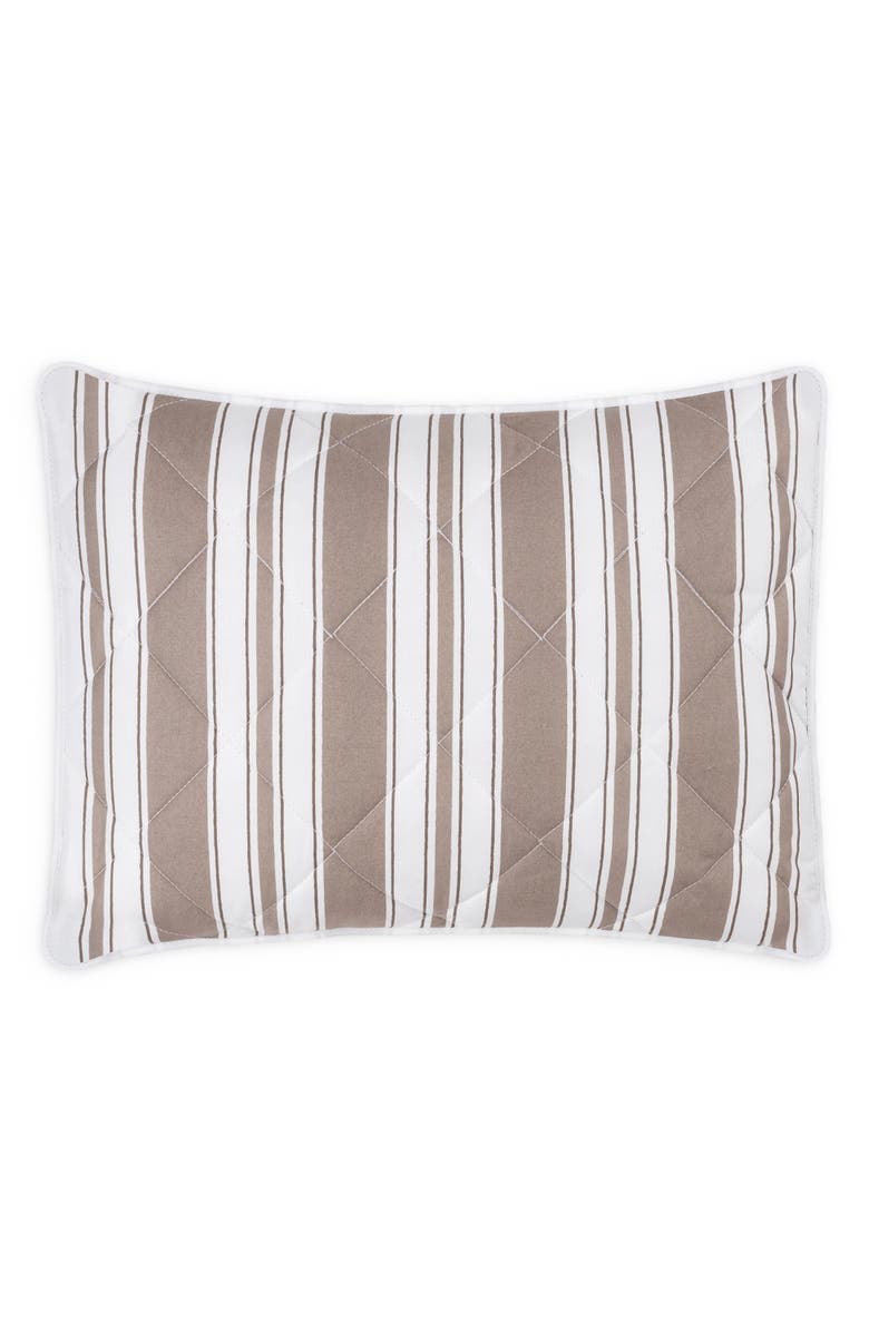 Matouk Elio Pillow Sham, Main, color, Quilted Mocha