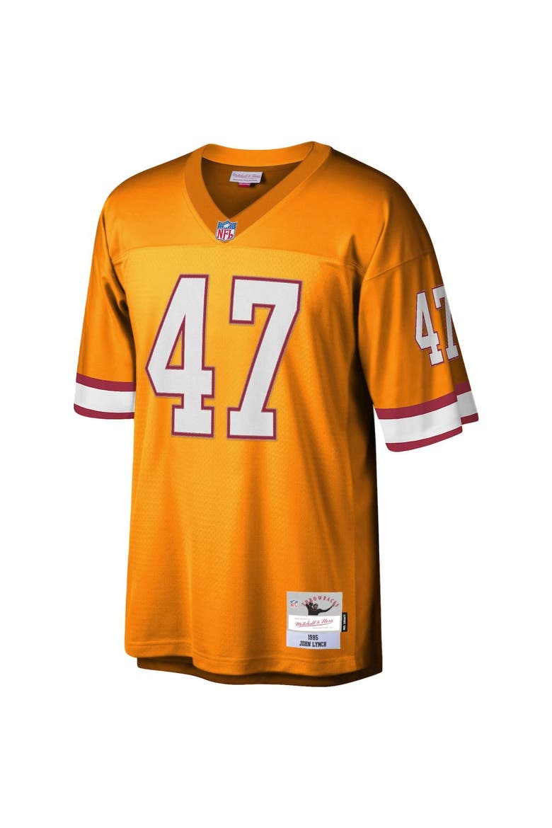 Men's Mitchell & Ness John Lynch Orange Tampa Bay Buccaneers Legacy Replica Jersey, Alternate, color, Orange