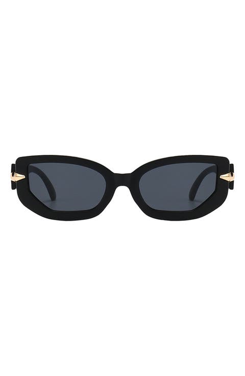 Elle 58mm Polarized Geometric Sunglasses