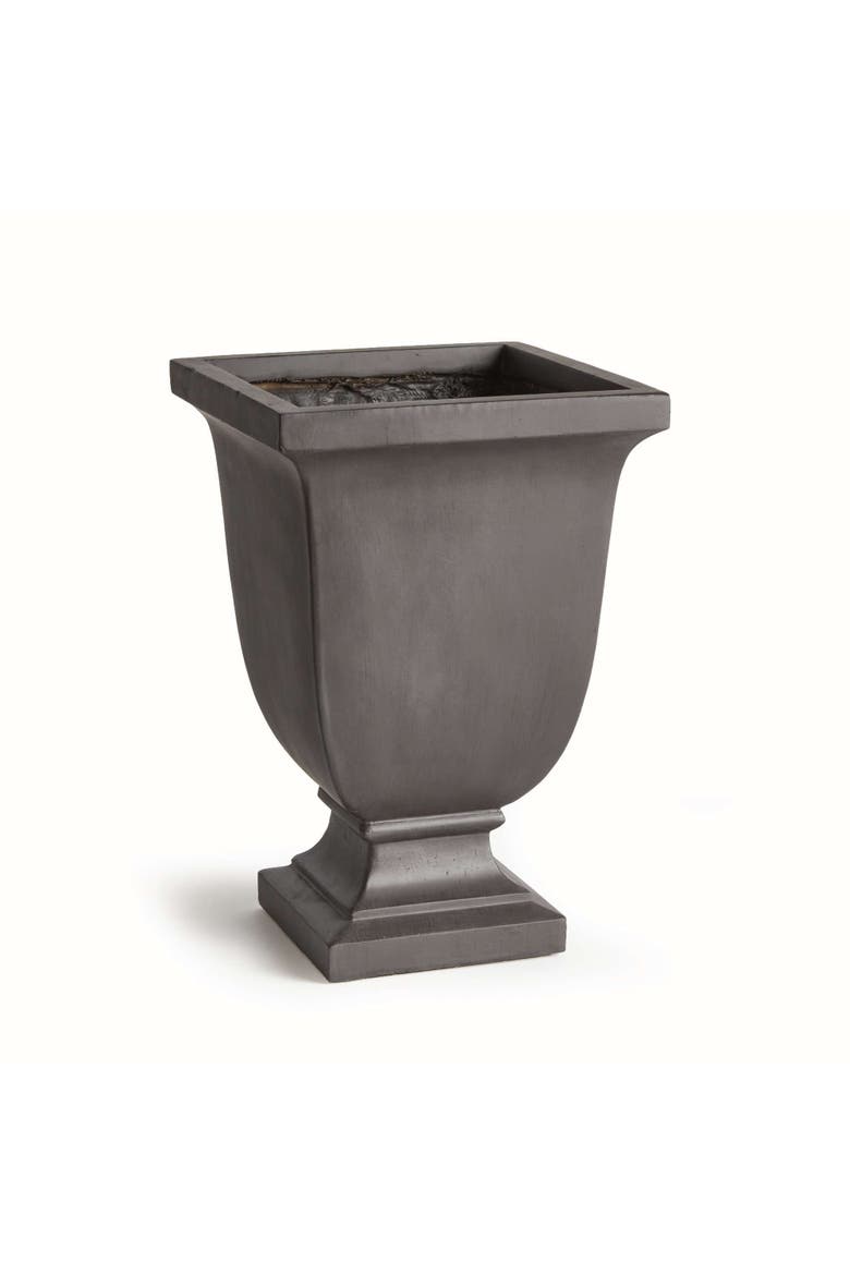 Fibreclay Beckett Sq Footed Planter, Main, color, Black