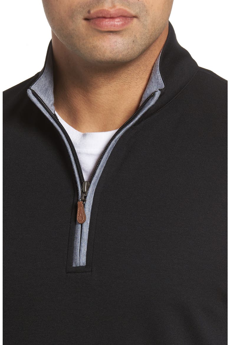 Sully Quarter Zip Pullover, Alternate, color, BLACK