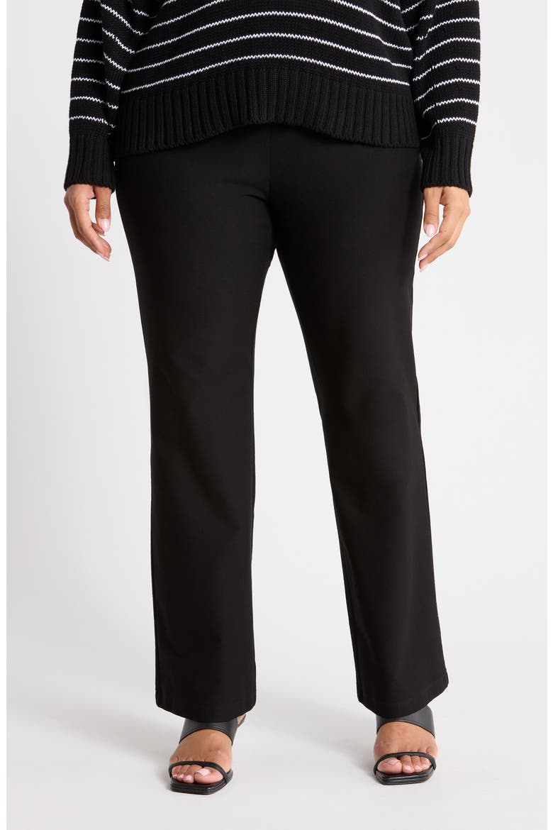 Kick Flare Pants, Main, color, BLACK