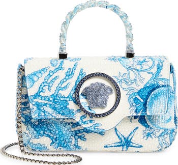 Versace Mini La Medusa Underwater Barocco Satin Top Handle