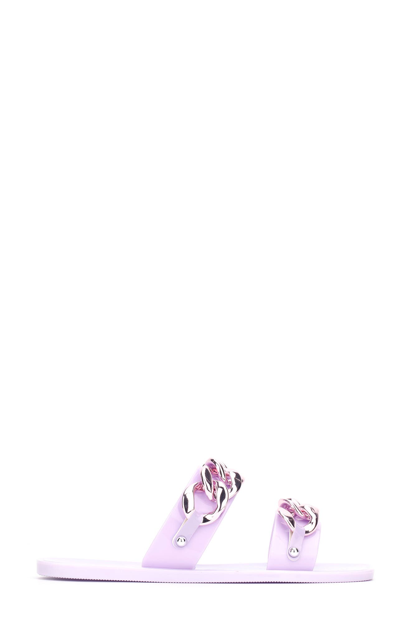 Naveen Chain Jelly Slide Sandal, Alternate, color, LILAC