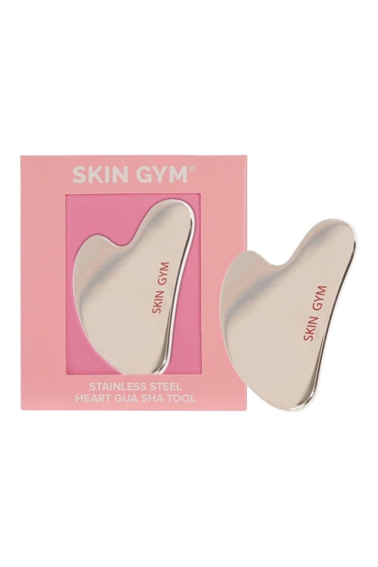 Cryo Stainless Steel Sculpty Heart Gua Sha Tool, Alternate, color, NO COLOR