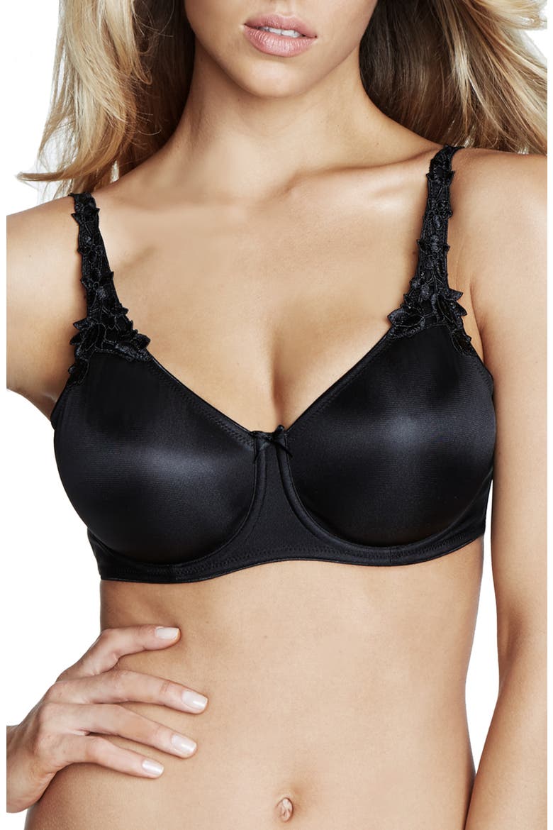 Mystique Minimizer Underwire Bra, Main, color, BLACK