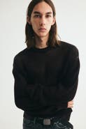 H&M Loose-Fit Open-Knit Cotton Sweater