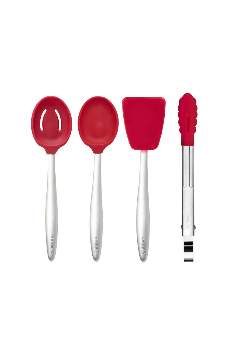 CUISIPRO Piccolo 4 Piece Mini Cooking Tool Set, Main, color, Red