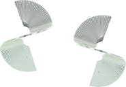 OLIVIA WELLES Cassie Twist Ribbed Fan Drop Earrings