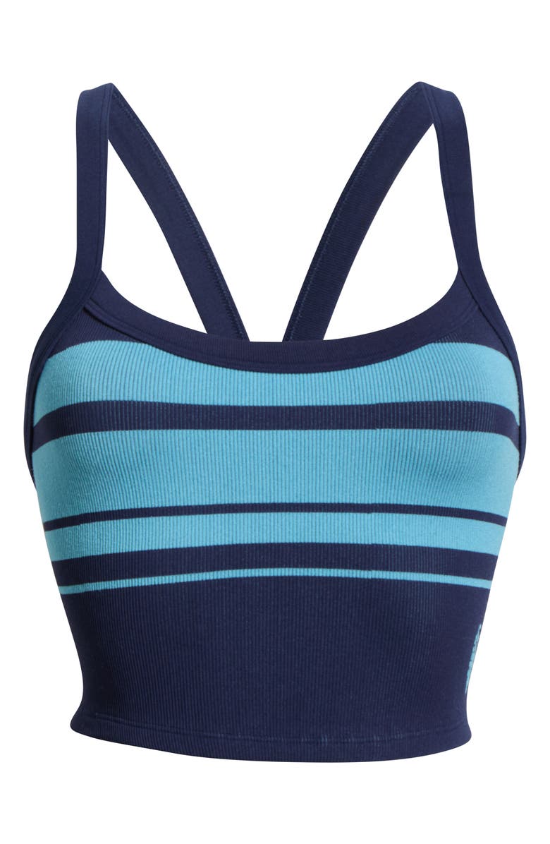 Free People FP Movement All Clear Stripe Camisole, Alternate, color, Midnight Navy Combo