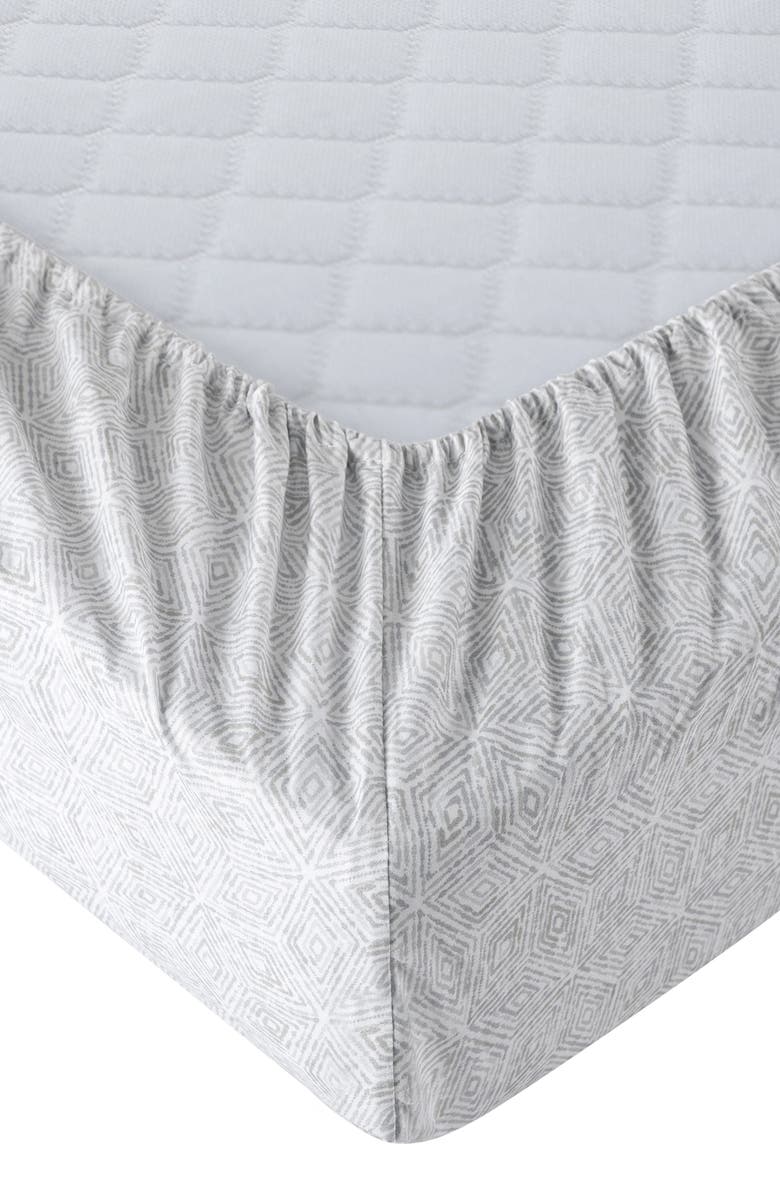 LUNDI Super Soft Queen 4-Piece Sheet Set - Cloudy Geo, Alternate, color, 