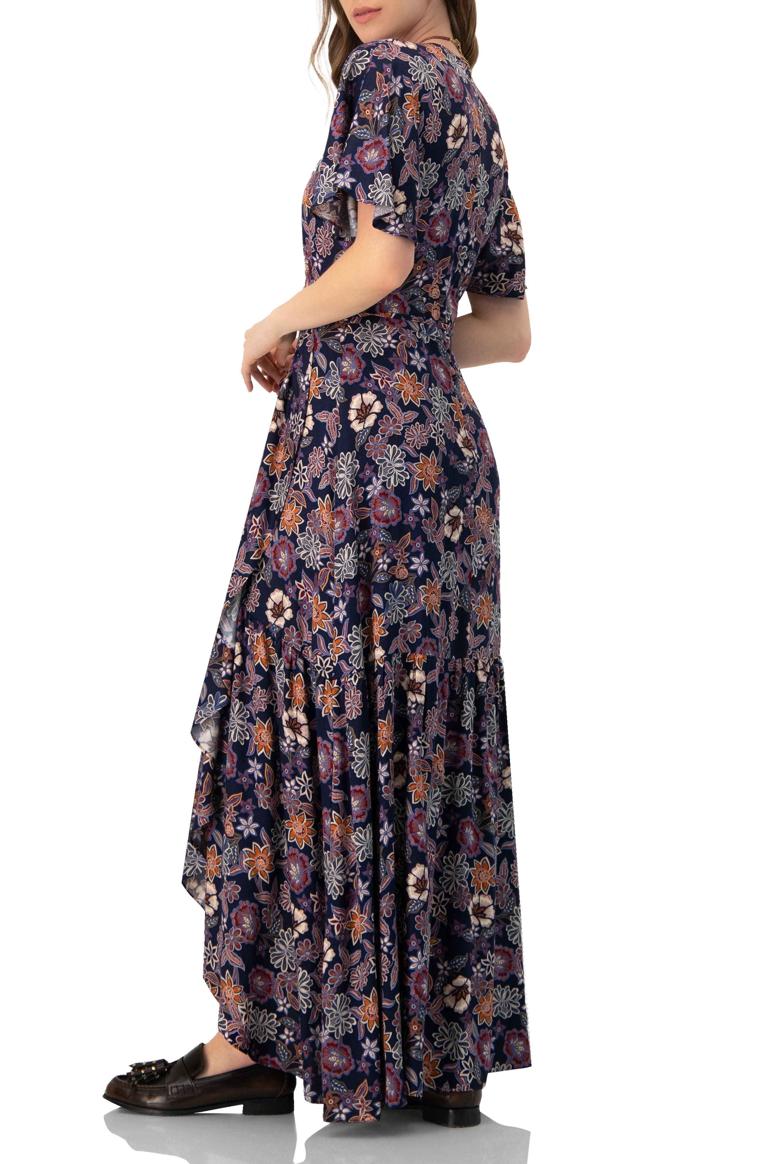 V-Neck Wrap Maxi Dress - image 2