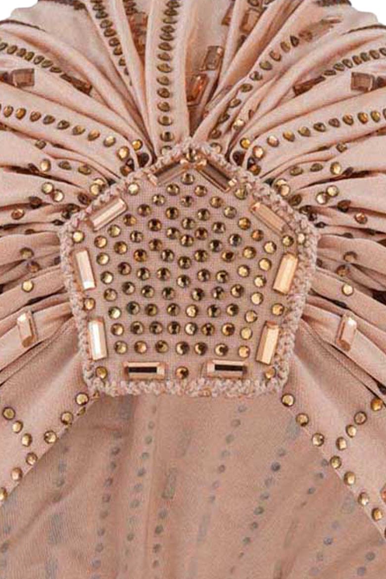 Sahara Glow Crystal Headwrap, Alternate, color, Beige