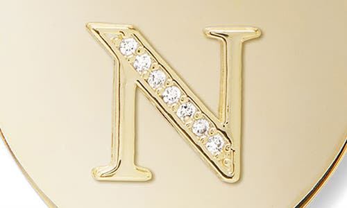 Melinda Maria Love Letters Initial Heart Medallion Necklace In Gold N