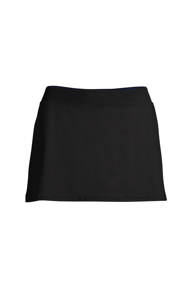 Tummy Control Skirt Swim Bottoms, Alternate, color, Black