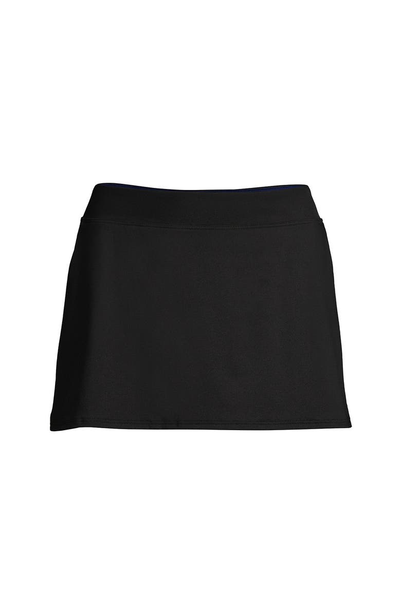 Lands' End Tummy Control Skirt Swim Bottoms, Alternate, color, Black
