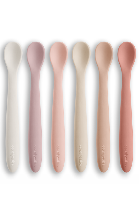Silicone Baby Spoons Set, 6 Pack