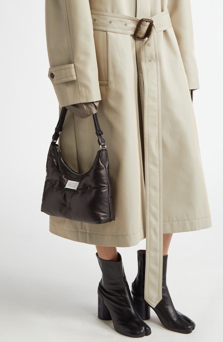 Maison Margiela Small Glam Slam Hobo Bag, Alternate, color, Black