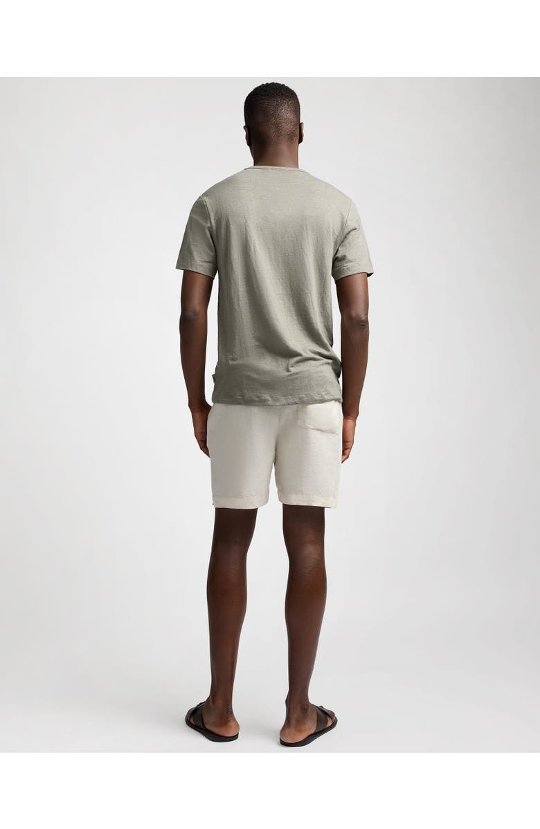 Onia Pigment Dye Linen Pull On Short, Alternate, color, Bone