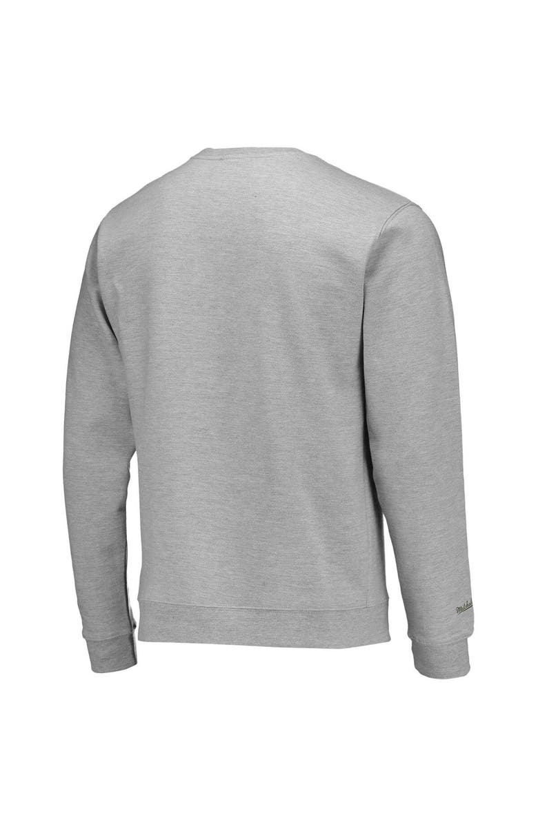 Mitchell & Ness Men's Mitchell & Ness Heathered Gray Florida A&M Rattlers Classic Arch Pullover Sweatshirt, Alternate, color,