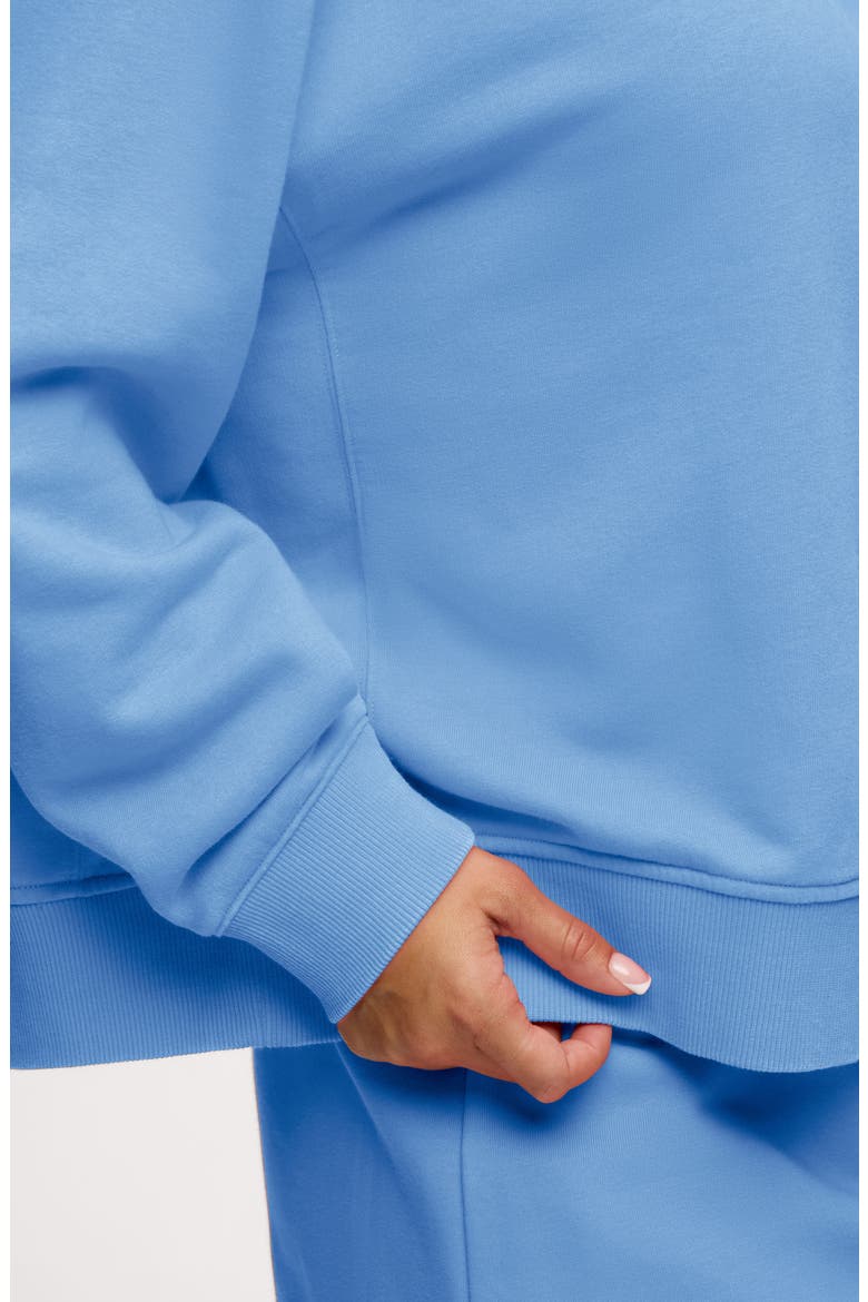 Classic French Terry Crewneck Sweatshirt, Alternate, color, SUNFADED HARBOR