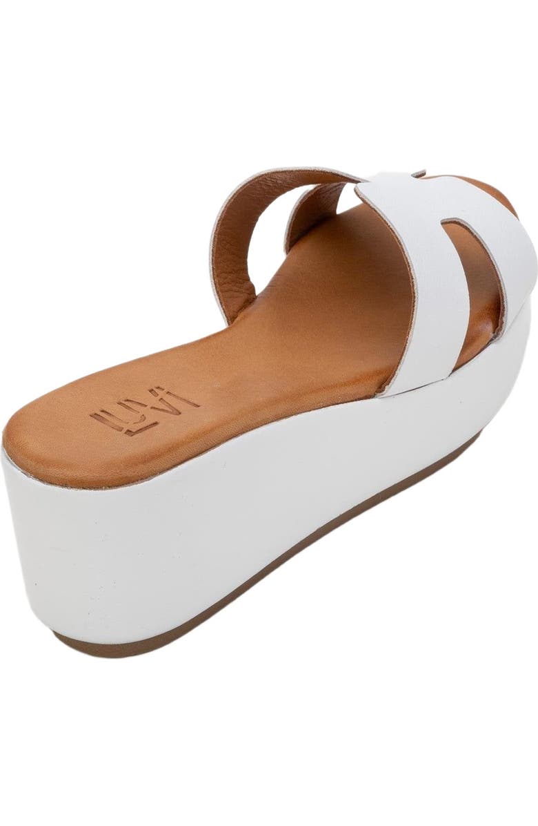 Forever & Always Shoes Lia Leather Platform Sandal, Alternate, color, White Leather