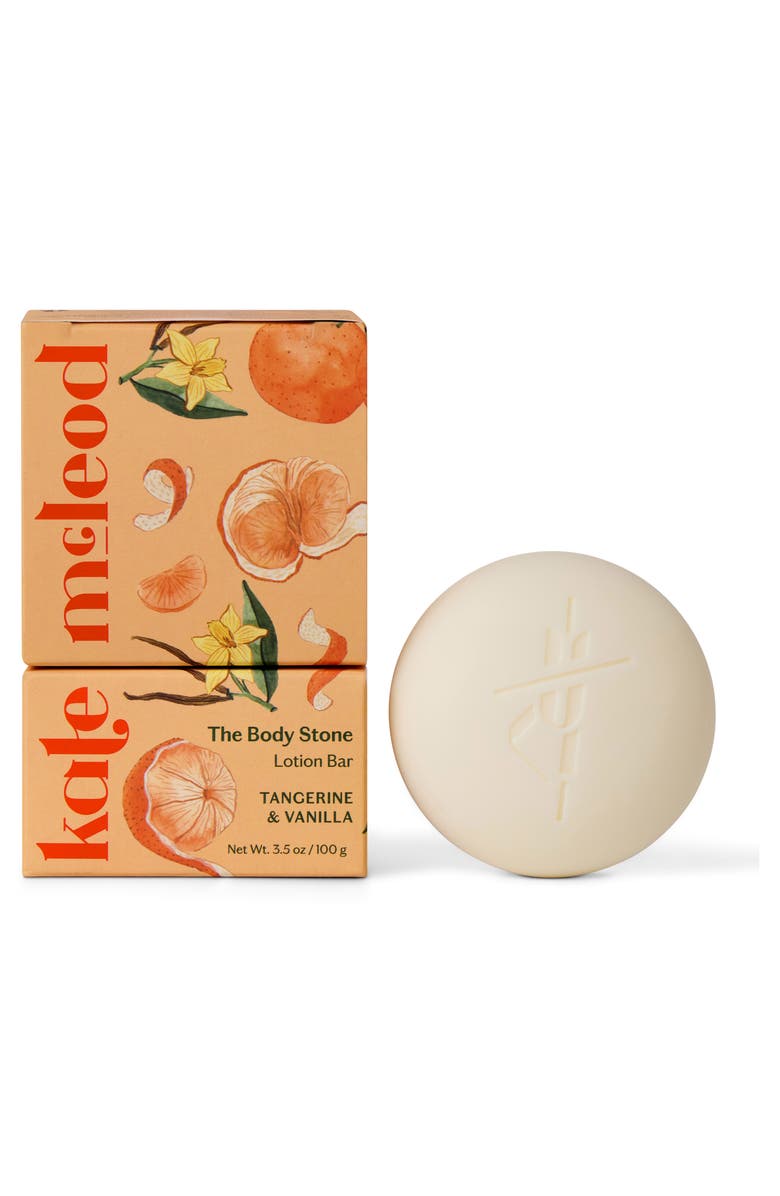 Kate McLeod Tangerine & Vanilla Body Stone Lotion Bar, Main, color,