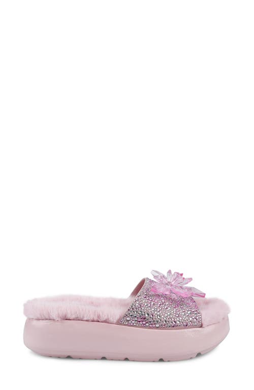 Zigi Ashey Faux Fur Platform Slide Sandal