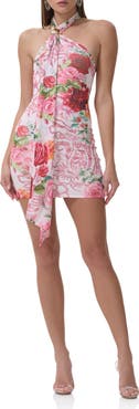 AFRM Brylee Halter Neck Minidress