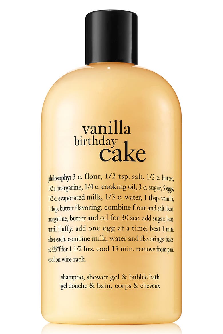 vanilla birthday cake shampoo, shower gel & bubble bath, Alternate, color, NO COLOR