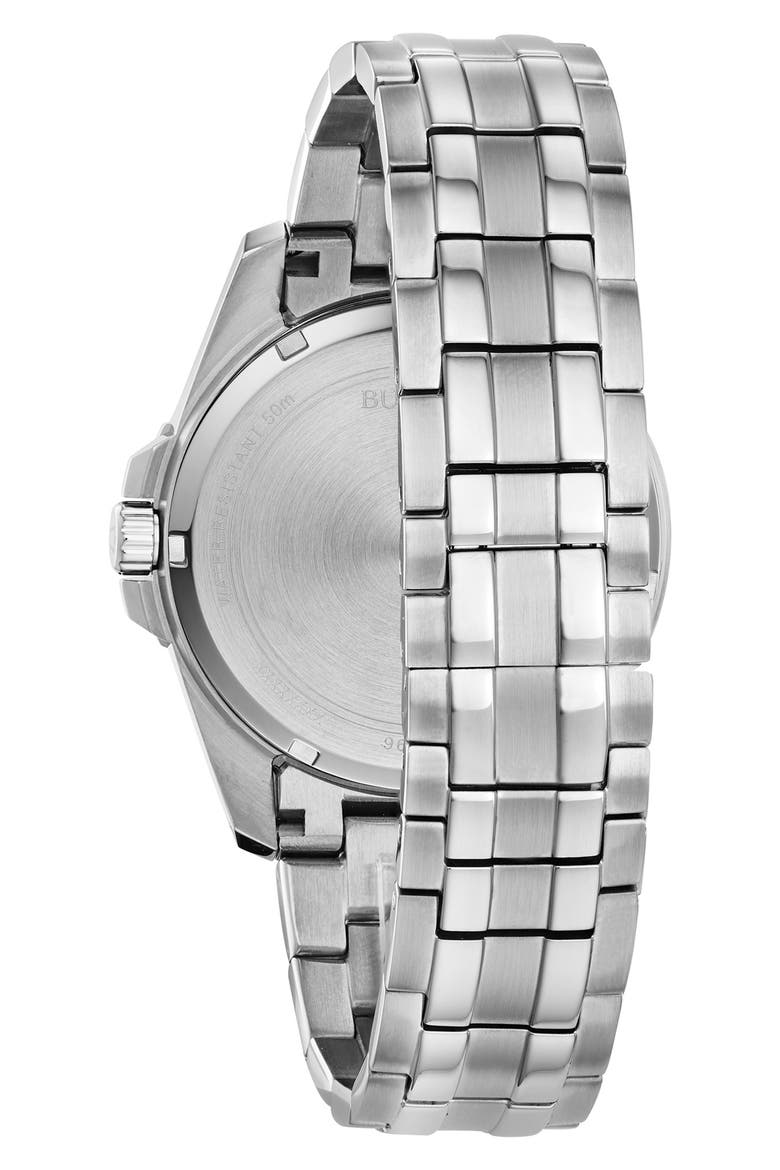 Diamond Bracelet Watch & ID Bracelet Gift Set, 43mm, Alternate, color, SILVER