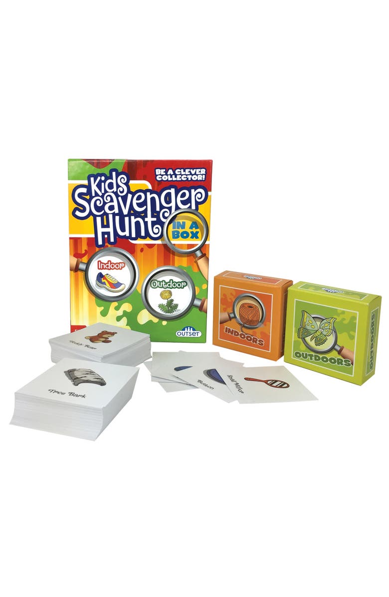 Outset Media Kids Scavenger Hunt An Active Game For Indoors Or Outdoors Ages 6+, Alternate, color, Multicolored
