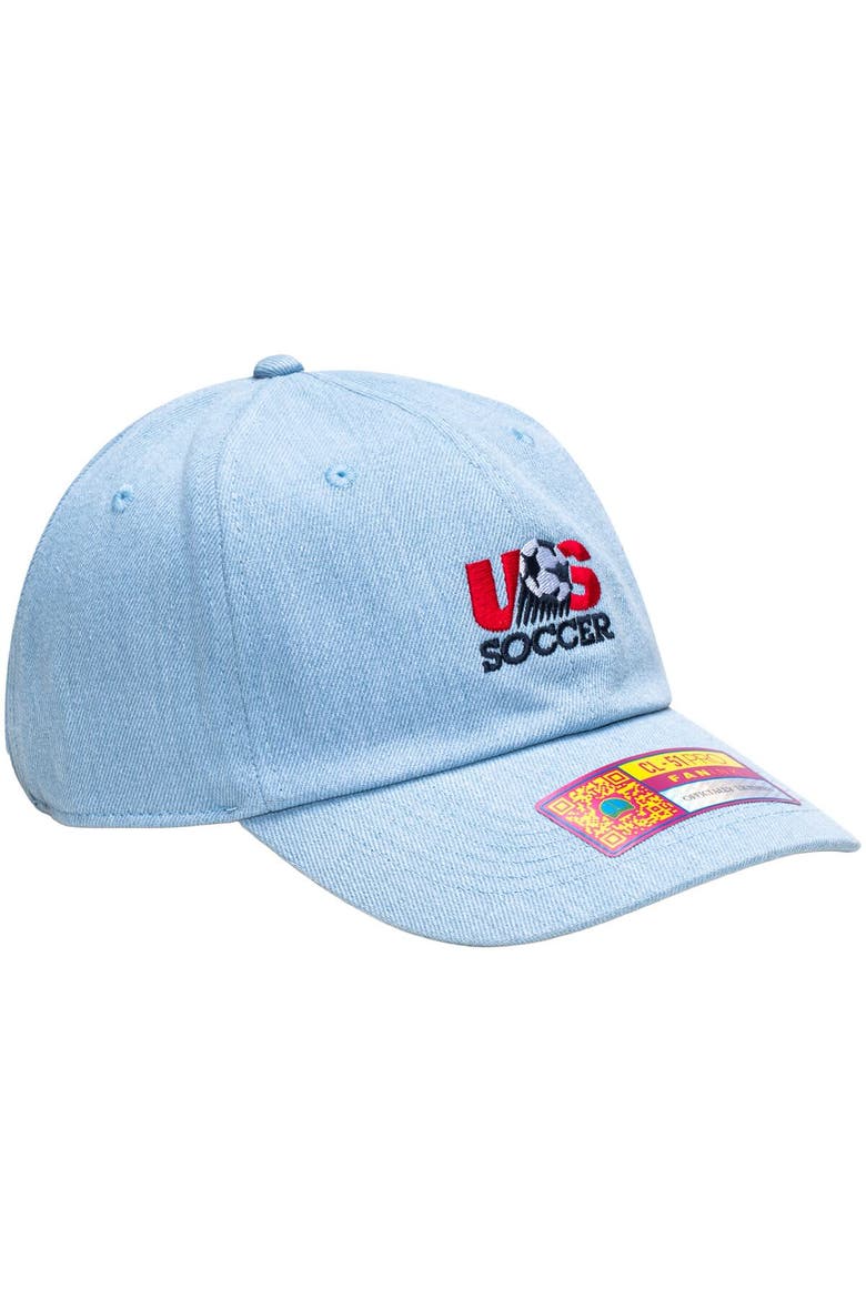 Unisex  Light Blue USMNT Making History Adjustable Trucker Hat, Alternate, color, Light Blue